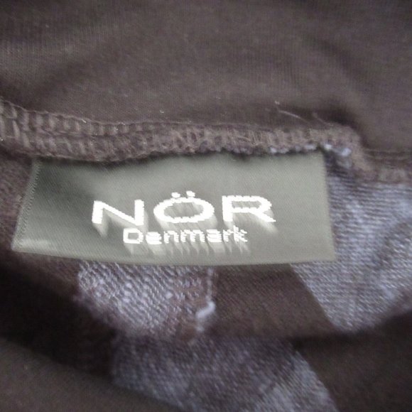 Nor Denmark Skirt 2 34 Black Blue Stripe Linen Blend Maxi Midi Lagenlook - Picture 4 of 5